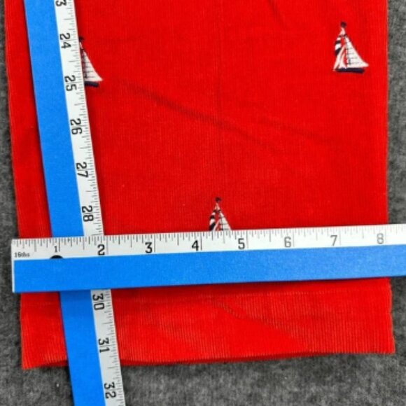 Brooks Brothers Country Club Pants Mens 33x32 Red Sailboat Corduroy Trousers NEW - Picture 12 of 12